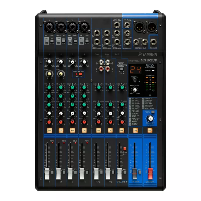 Misturadora de áudio Yamaha MG10XUF 10 canais