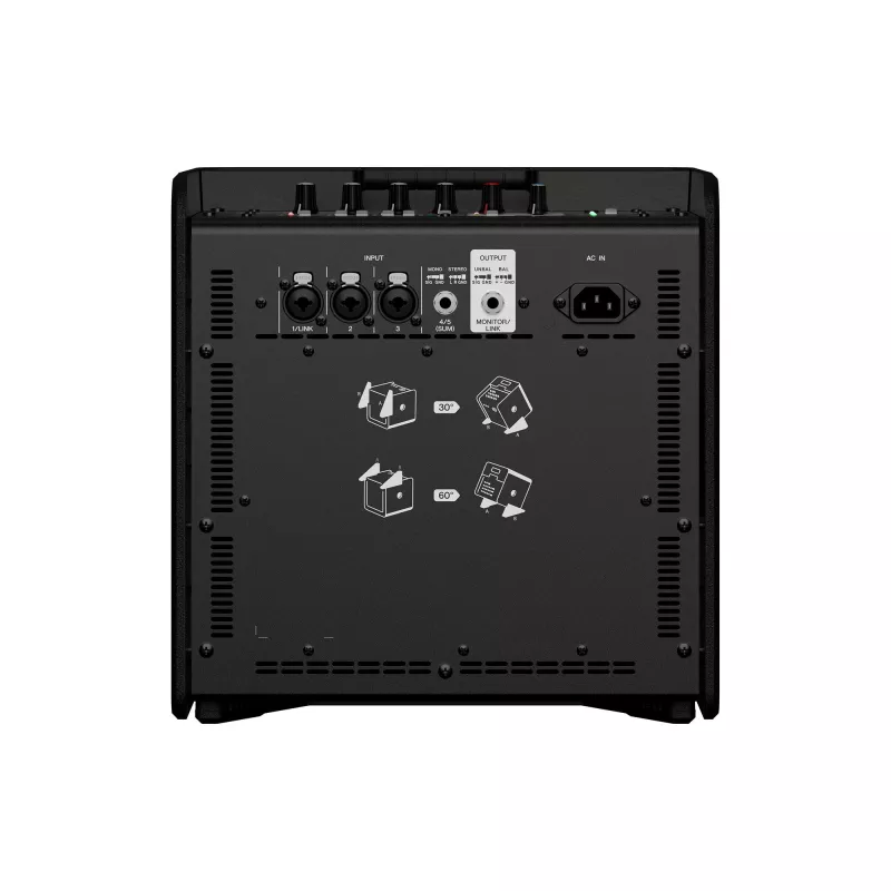 Sistema de PA autónomo YAMAHA STAGEPAS 200BTR — 180 W, 2 vias, 60–20.000 Hz, preto