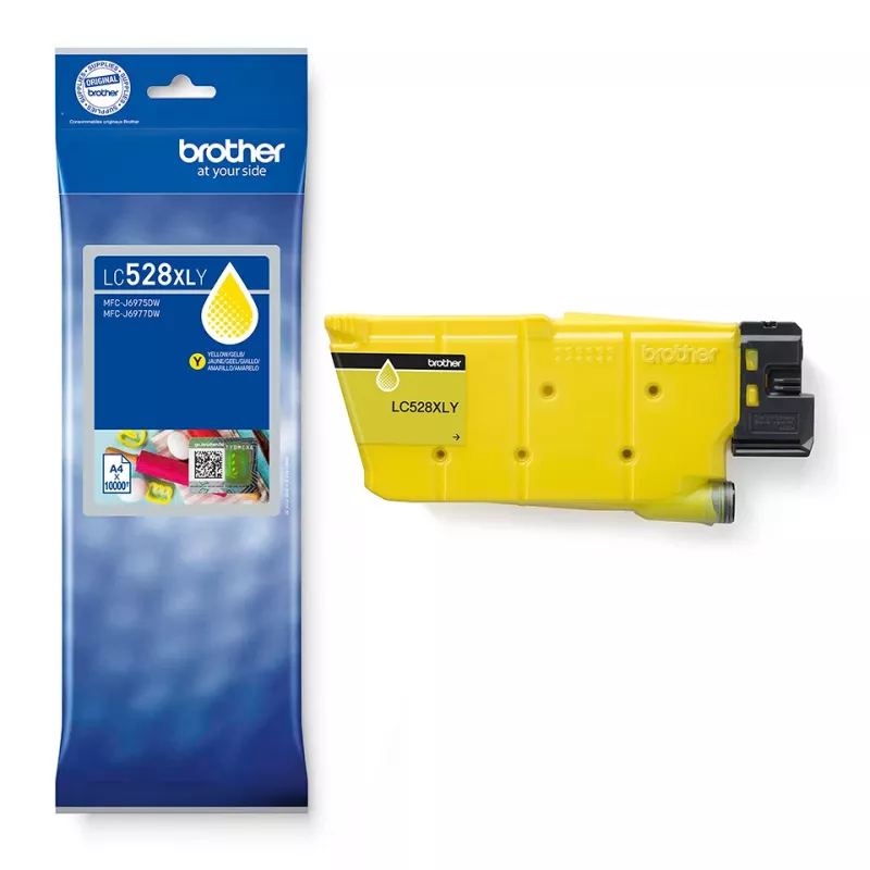 Brother LC528XLY Tinteiro Amarelo 1 unid. Original Ultra Alto Rendimento
