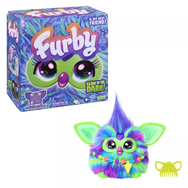 Brinquedo Interativo HASBRO Furby Aurora Furbealis – olhos que mudam de cor, animal de estimação interativo