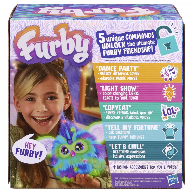 Brinquedo Interativo HASBRO Furby Aurora Furbealis – olhos que mudam de cor, animal de estimação interativo