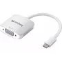 Sandberg USB-C para VGA Link, USB Type-C, VGA (D-Sub), macho, fêmea, 1920 x 1080 (HD 1080), 2048 x 1152, 1080p