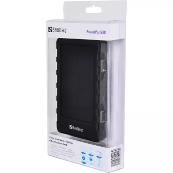 Sandberg PowerPal 5000, 5000 mAh, preto