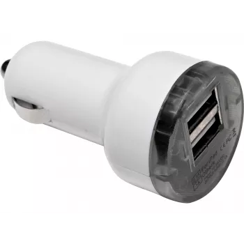 Sandberg Carregador de automóvel Dual 1000+2400mA, automóvel, isqueiro, 5 V, branco