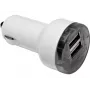 Sandberg Carregador de automóvel Dual 1000+2400mA, automóvel, isqueiro, 5 V, branco