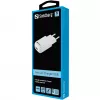 Sandberg Carregador de CA Mini USB 1A EU, interior, AC, 5 V, preto, branco