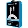 Sandberg Cabo de sincronização/carregamento MicroUSB 3 m, 3 m, USB A, Micro-USB B, USB 2.0, macho/macho, branco
