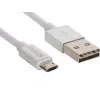 Sandberg Cabo MicroUSB reversível 1m, 1 m, USB A, Micro-USB A, prateado, branco