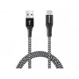 Sandberg Cabo Survivor USB-C—USB-A 1 m, 1 m, USB A, USB C, USB 2.0, preto, cinzento