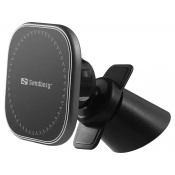 Sandberg Carregador magnético sem fios In Car 15W, automóvel, USB, carregamento sem fios, 1,2 m, preto