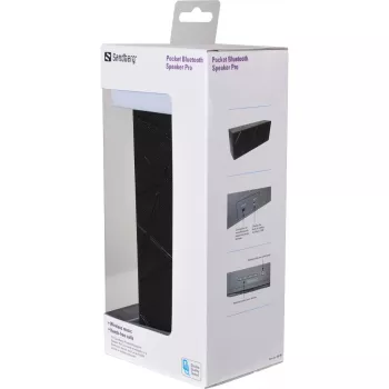 Sandberg Coluna Bluetooth Pocket Pro, 2.0 canais, 6 W, 100–20000 Hz, sem fios, 3.0+HS, 2,4–2,4835 GHz