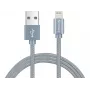 Sandberg Excellence Lightning cinzento 1m, 1 m, Lightning, USB A, cinzento, reto, reto
