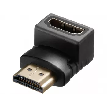 Sandberg Adaptador HDMI 2.0 macho angular, HDMI, HDMI, preto