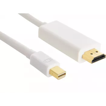 Sandberg Cabo MiniDP > HDMI 1,5 m, 1,5 m, Mini DisplayPort, HDMI, macho, macho, branco