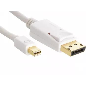 Sandberg DP-MiniDP 1.2 4K M-M 2m, 2 m, DisplayPort, Mini DisplayPort, macho, macho, branco