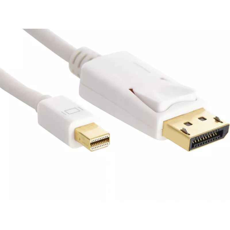Sandberg DP-MiniDP 1.2 4K M-M 2m, 2 m, DisplayPort, Mini DisplayPort, macho, macho, branco