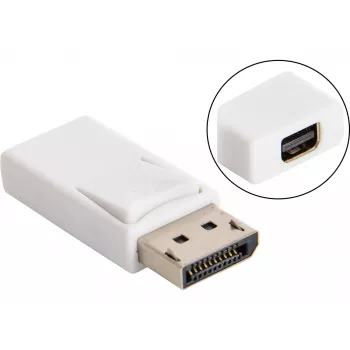 Sandberg Conversor DisplayPort > MiniDP, DisplayPort, Mini DisplayPort, branco