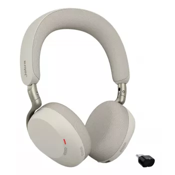 Jabra Evolve3 75 MS Link390c auscultadores com microfone, Warm Grey