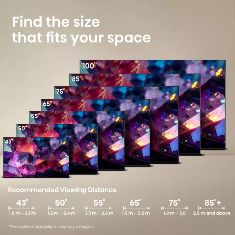 Hisense 85E7S PRO TV 2,16 m (85 polegadas) UHD+ Smart-TV Wi-Fi preto 400 cd/m²