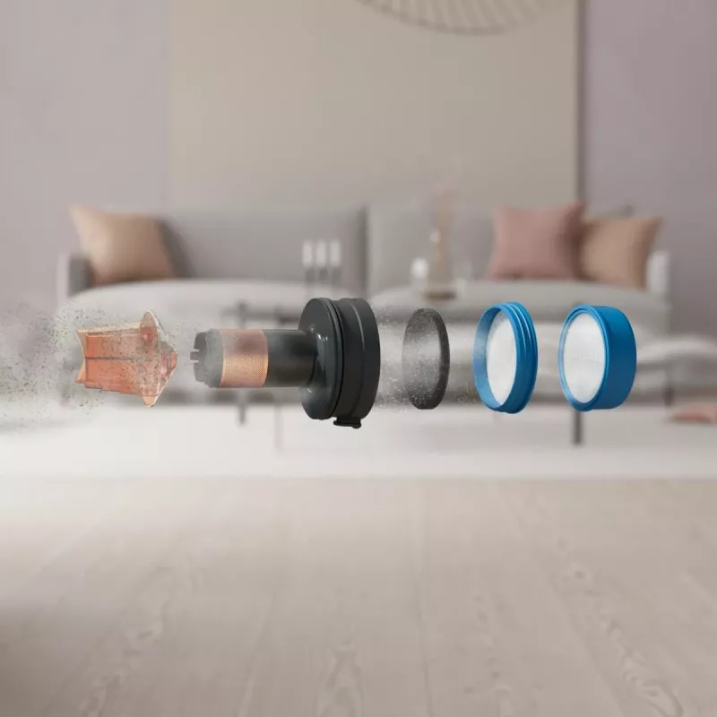 Electrolux EP71B14WET aspirador vertical bateria seco sem saco 0,3 l azul 4 Ah