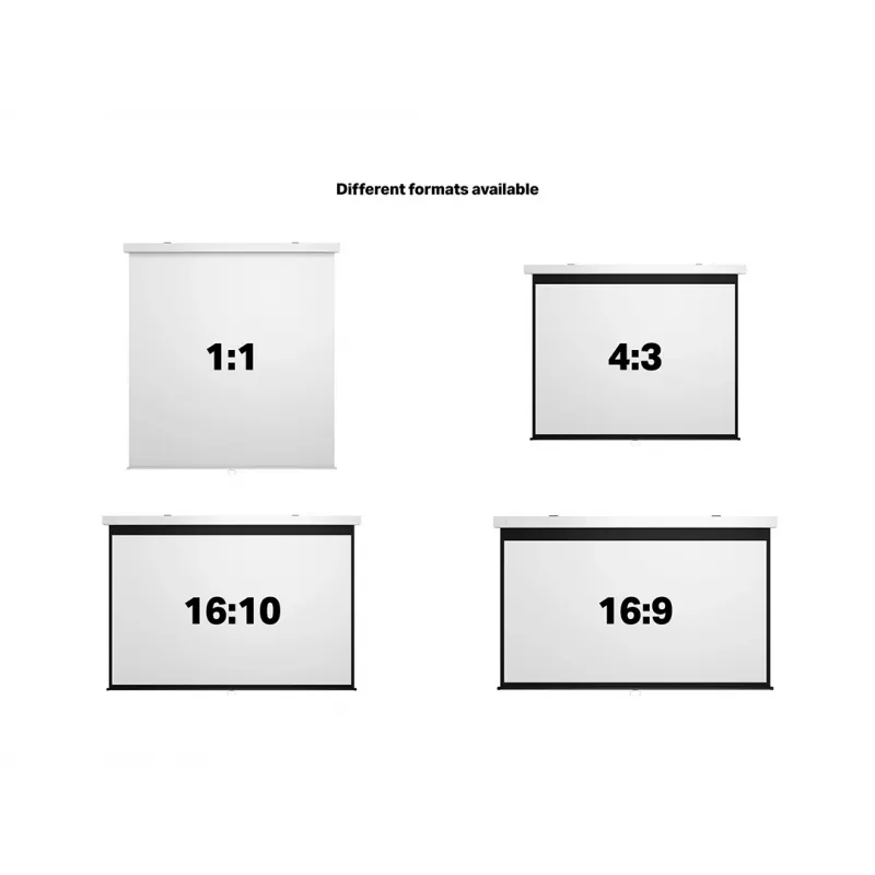 Multibrackets M Tela de projeção motorizada 1:1 240x240, 135 polegadas White Edition