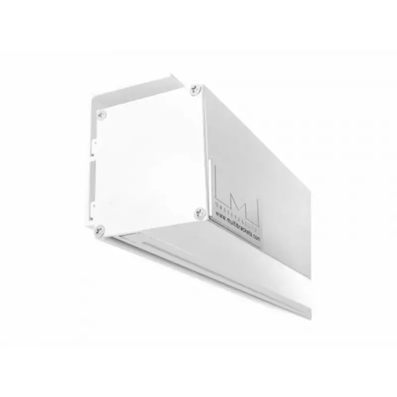 Ecrã de projeção motorizado MULTIBRACKETS M 16:10 90 polegadas (visível 193,9×121,2 cm) branco mate, preto/branco