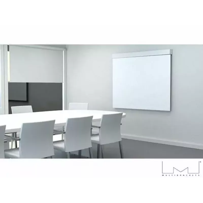Ecrã de projeção motorizado MULTIBRACKETS M 16:10 90 polegadas (visível 193,9×121,2 cm) branco mate, preto/branco