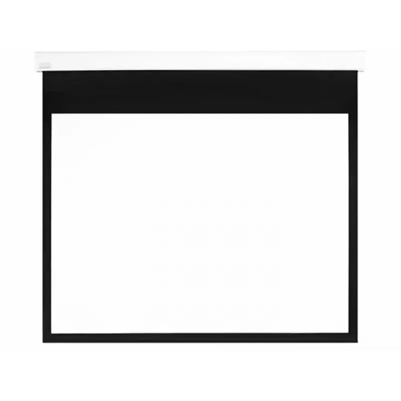 Ecrã de projeção motorizado MULTIBRACKETS M 16:10 90 polegadas (visível 193,9×121,2 cm) branco mate, preto/branco