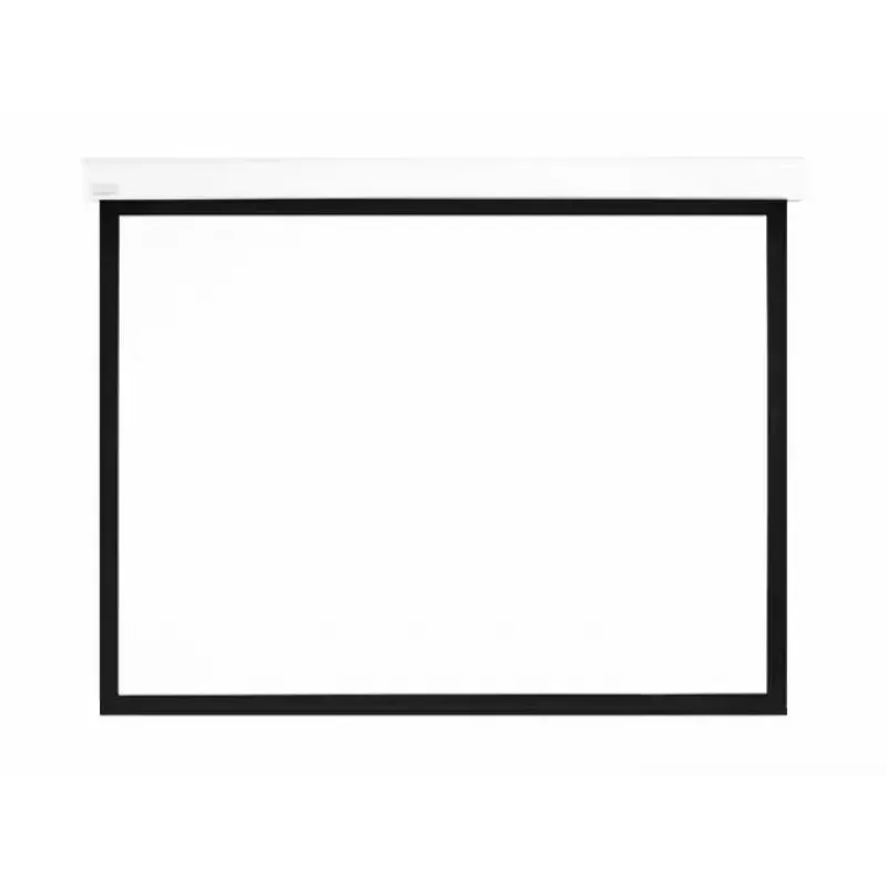 Ecrã de projeção motorizado MULTIBRACKETS M 16:10 90 polegadas (visível 193,9×121,2 cm) branco mate, preto/branco