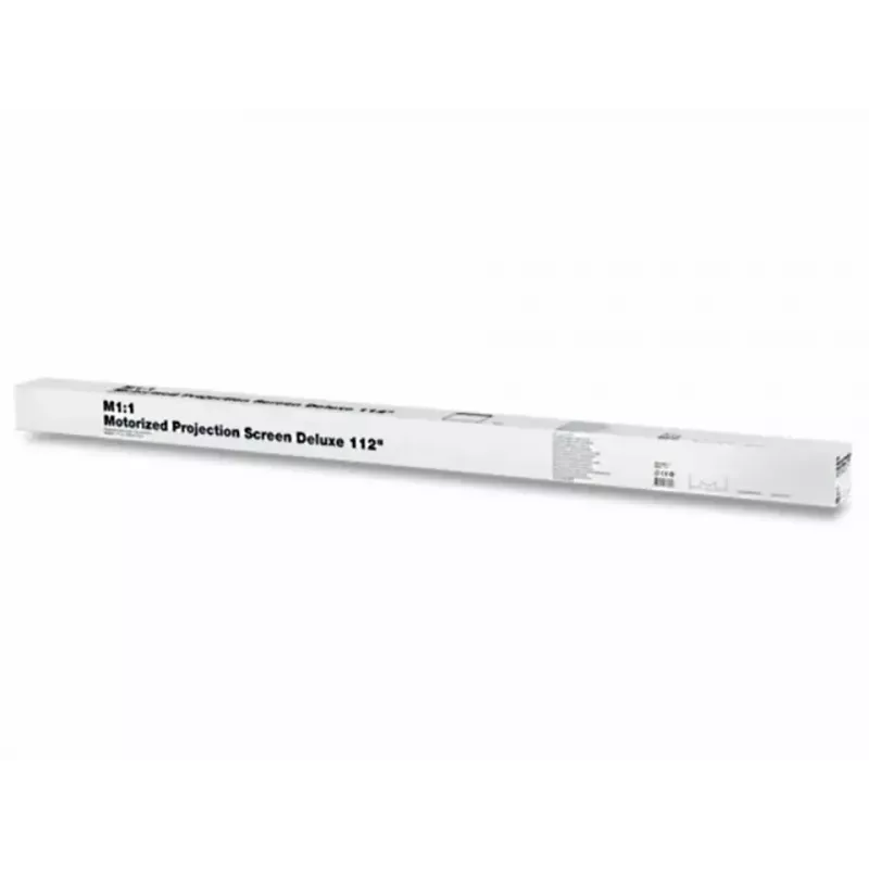 Ecrã de projeção motorizado MULTIBRACKETS M 16:10 90 polegadas (visível 193,9×121,2 cm) branco mate, preto/branco