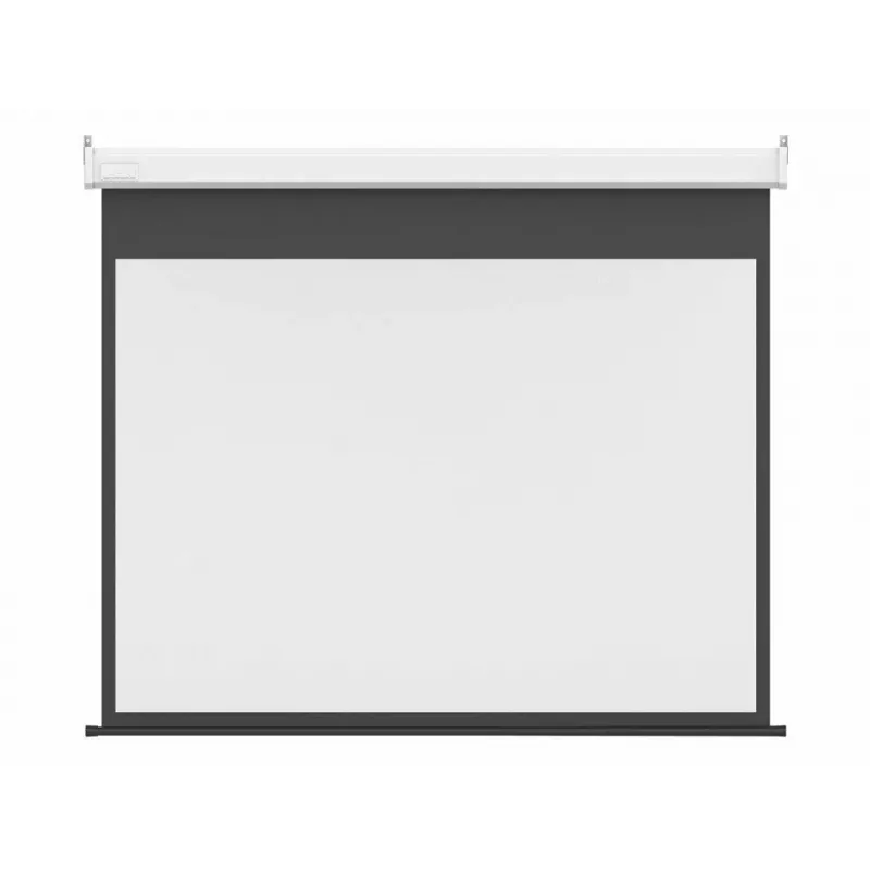 Ecrã de projeção motorizado MULTIBRACKETS M 16:10 90 polegadas (visível 193,9×121,2 cm) branco mate, preto/branco