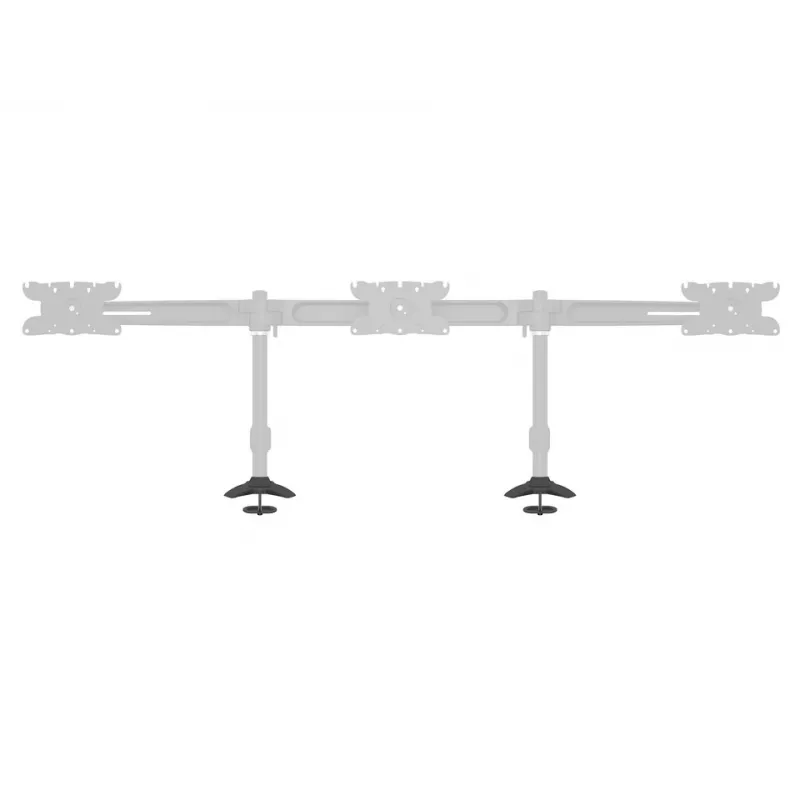 Base de passagem Multibrackets M Desktopmount para suportes de monitor individual/duplo/triplo preto modelo