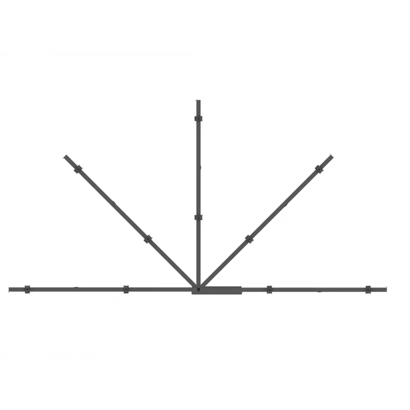 Multibrackets M braço oscilante Universal 180 graus grande preto 75 kg 48-69 polegadas