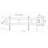 Multibrackets M braço oscilante Universal 180 graus grande preto 75 kg 48-69 polegadas