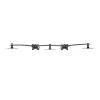 Multibrackets M VESA Desktopmount Triple Desk Clamp 24-32 polegadas 24 kg