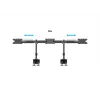 Multibrackets M VESA Desktopmount Triple Desk Clamp 24-32 polegadas 24 kg
