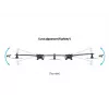 Multibrackets M VESA Desktopmount Triple Desk Clamp 24-32 polegadas 24 kg