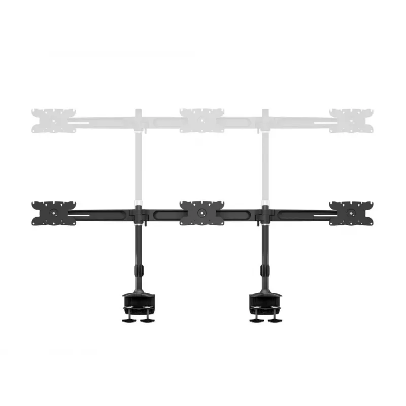 Multibrackets M VESA Desktopmount Triple Desk Clamp 24-32 polegadas 24 kg