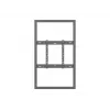 Multibrackets M Pro Series caixa 55 polegadas parede fina média preta aço horizontal/vertical