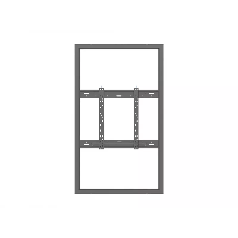 Multibrackets M Pro Series caixa 55 polegadas parede fina média preta aço horizontal/vertical