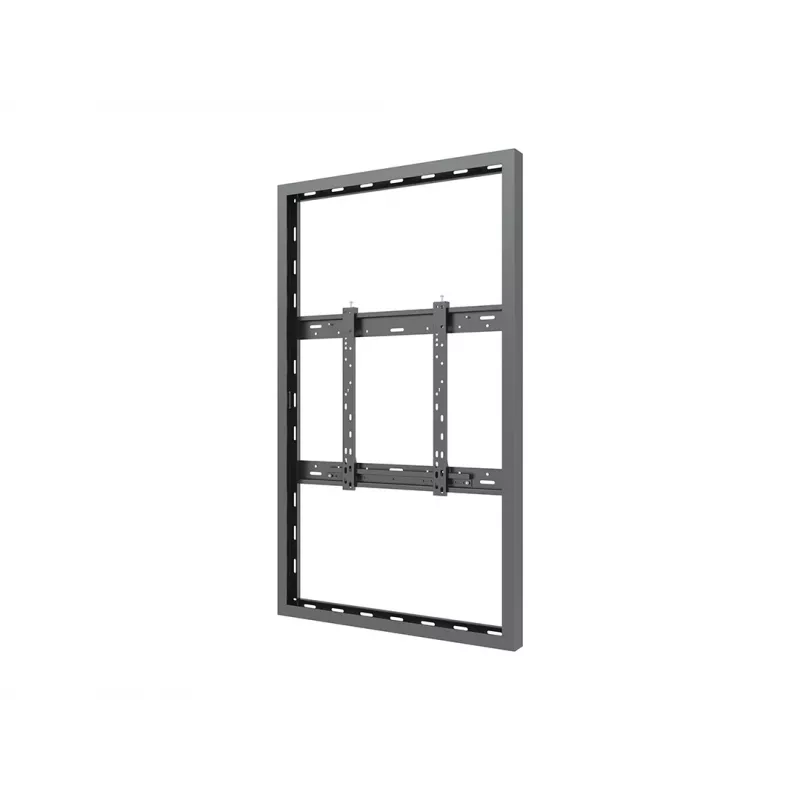 Multibrackets M Pro Series caixa 55 polegadas parede fina média preta aço horizontal/vertical