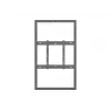 Multibrackets M Pro Series caixa 55 polegadas parede fina média preta aço horizontal/vertical