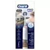 Oral-B PRO Junior Star Wars, criança, escova de dentes rotativa, limpeza diária, polimento, sensível, multicolor, branco, 4 x 30 seg., macia