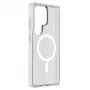 Cellularline Clear Mag - Galaxy S26 Ultra capa transparente ultra resistente com rebordo de borracha, compatível com o ecossistema Qi2 e acessórios magnéticos, tratada contra amarelecimento.