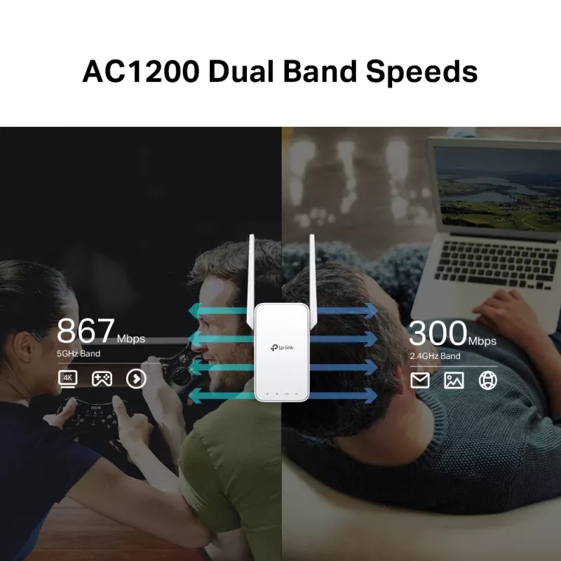 TP-Link AC1200 Mesh Wi-Fi repetidor de sinal