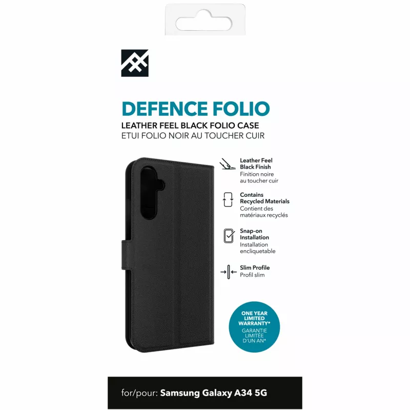 IFROGZ Defence Folio capa para telemóvel 16,8 cm (6,6″) preta