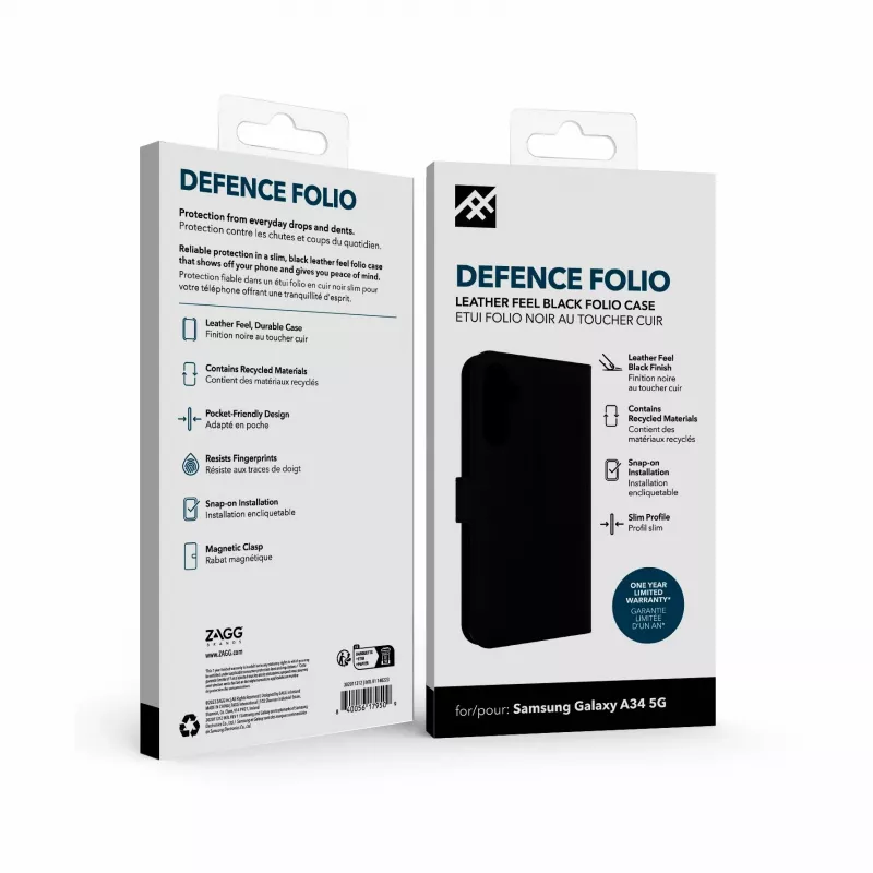 IFROGZ Defence Folio capa para telemóvel 16,8 cm (6,6″) preta