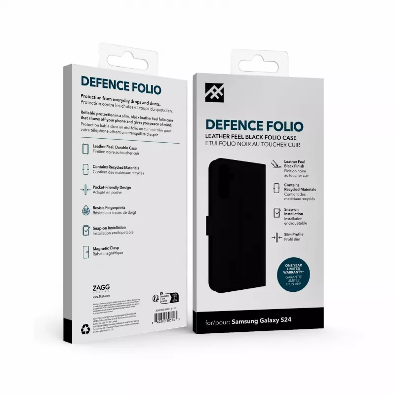 IFROGZ Defence Folio capa para telemóvel 15,8 cm (6,2″) preta