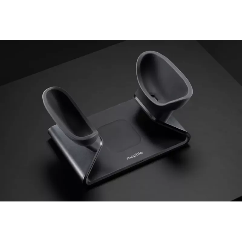 mophie AirPods Max estação de carregamento, interior, USB, carregamento sem fios, preto
