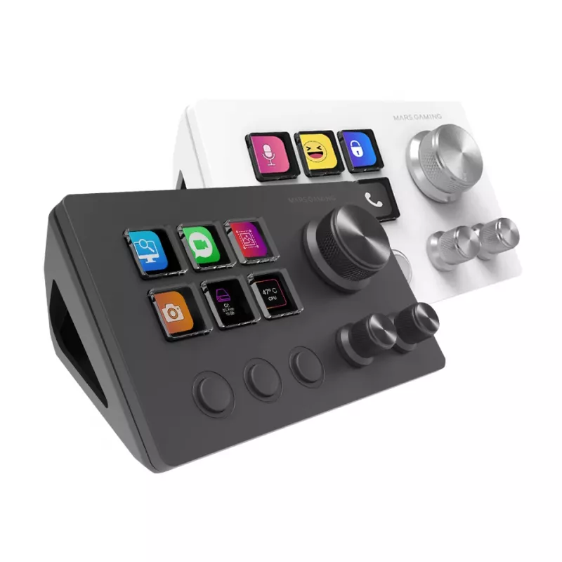 Mars Gaming MSDTWO controlador de criação de conteúdo ao vivo preto 9 teclas